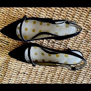 Boden kitten-heeled slingback shoe